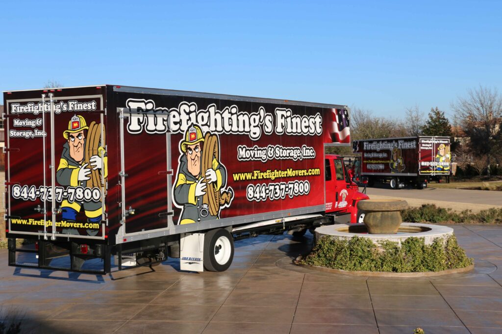 Firefighting's Finest Moving & Storage truck in Dallas, TX